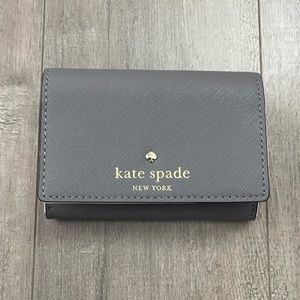 Kate Spade Grey Mini Card Wallet